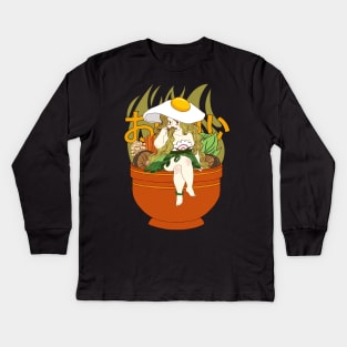 ramen girl Kids Long Sleeve T-Shirt